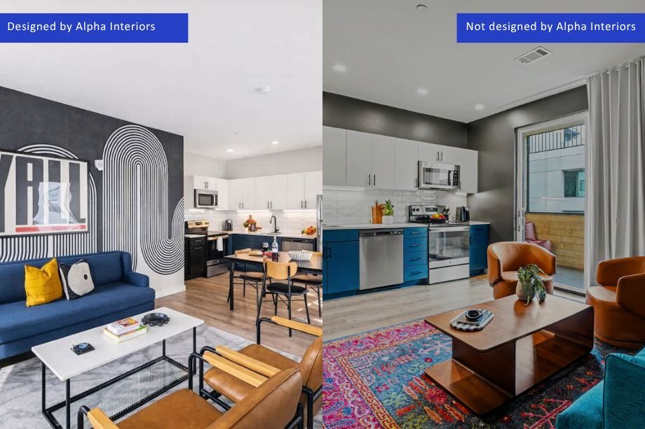 alpha interiors design that performs before and after